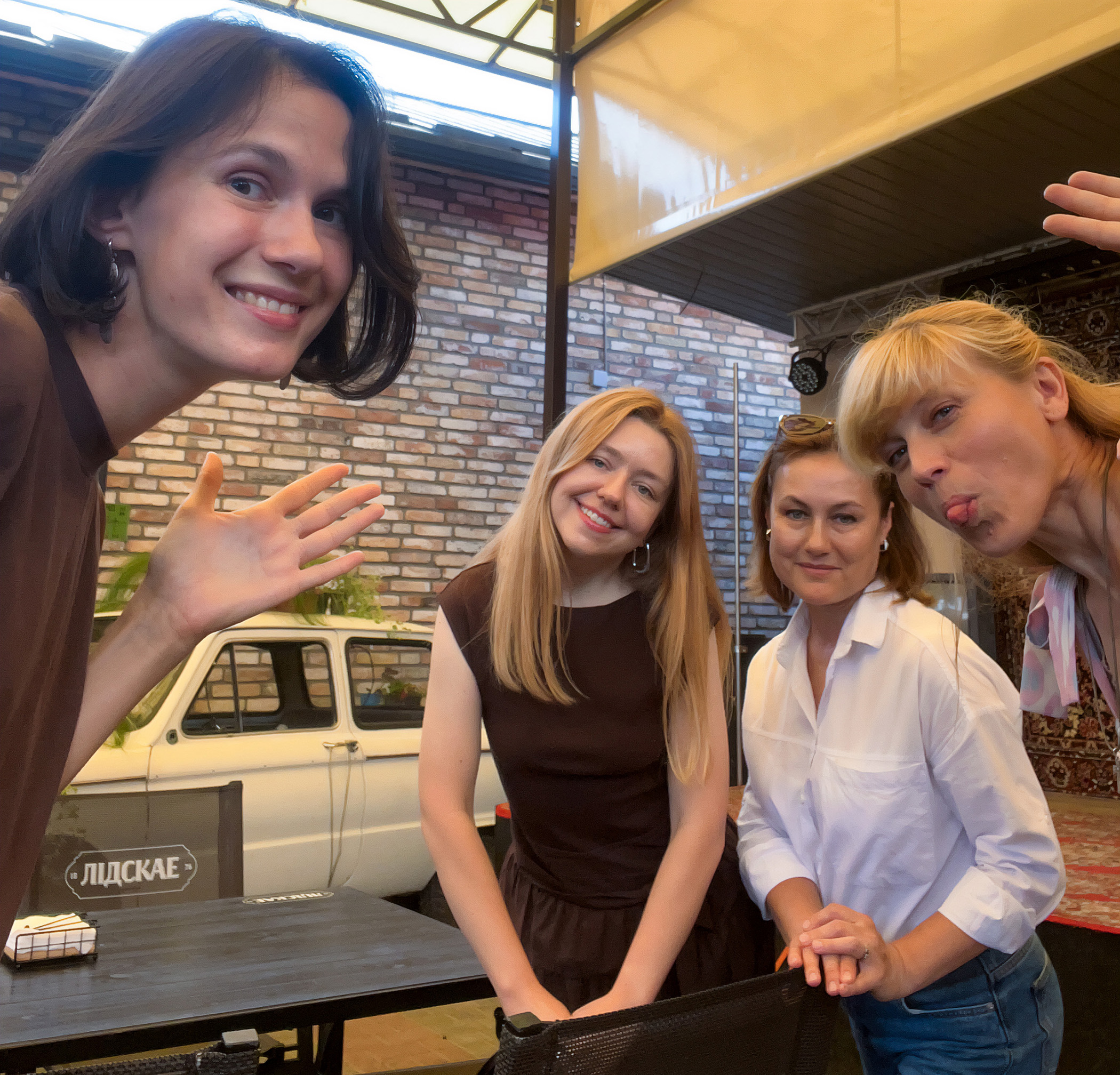 The girls after the waterlilies